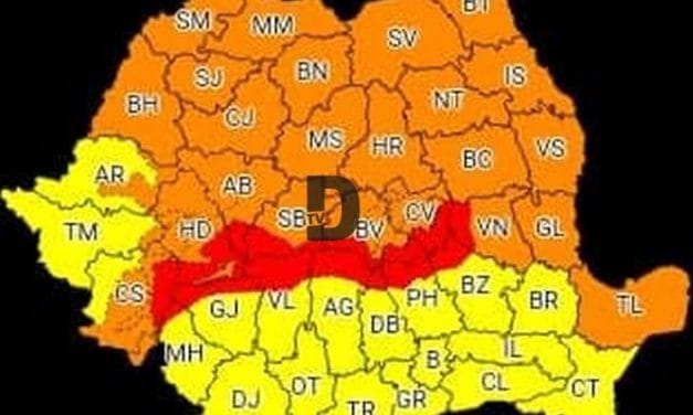 ALERTĂ METEO – Timișul a primit avertizare de cod galben!!!