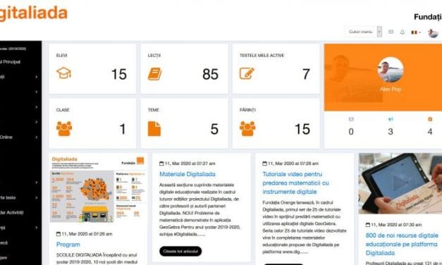 COVID-19: Digitaliada vine în sprijinul profesorilor și elevilor care stau acasă