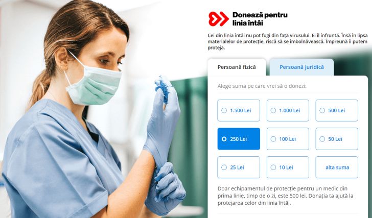 Patru mari companii românești lansează platforma integrată „Donează pentru linia întâi”