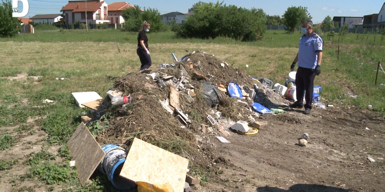 VIDEO: Cum acționează Poliția Locală Dumbrăvița în cazul depozitărilor ilegale de deșeuri