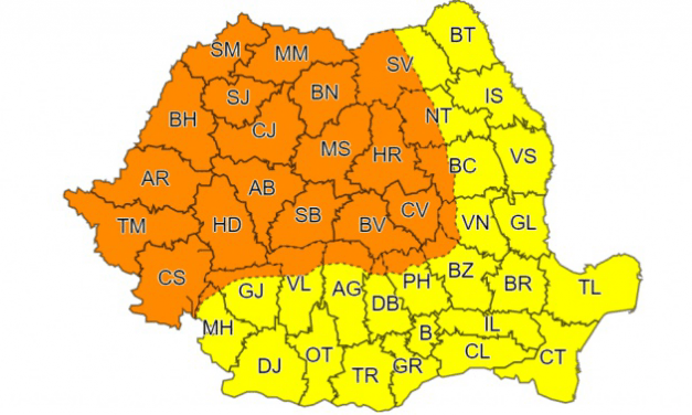 Noi avertizări Meteo de la ANM