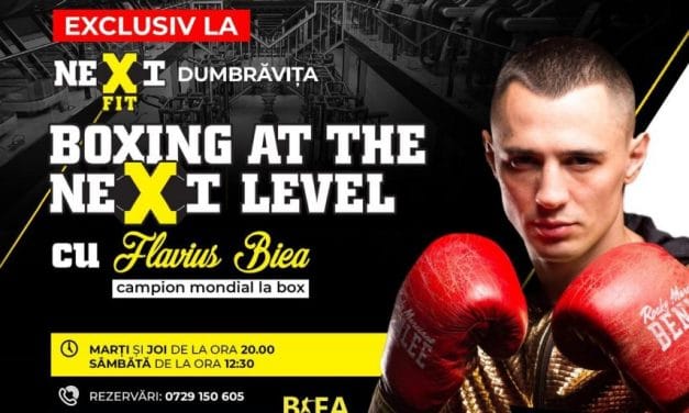 Flavius Biea predă boxul în sala Nextfit din Dumbrăviţa