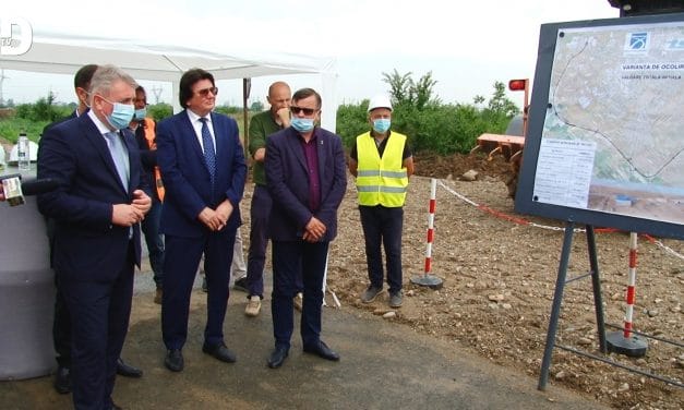 VIDEO: Ministrul Transporturilor a vizitat șanteriul centurii de ocolire Timișoara Sud
