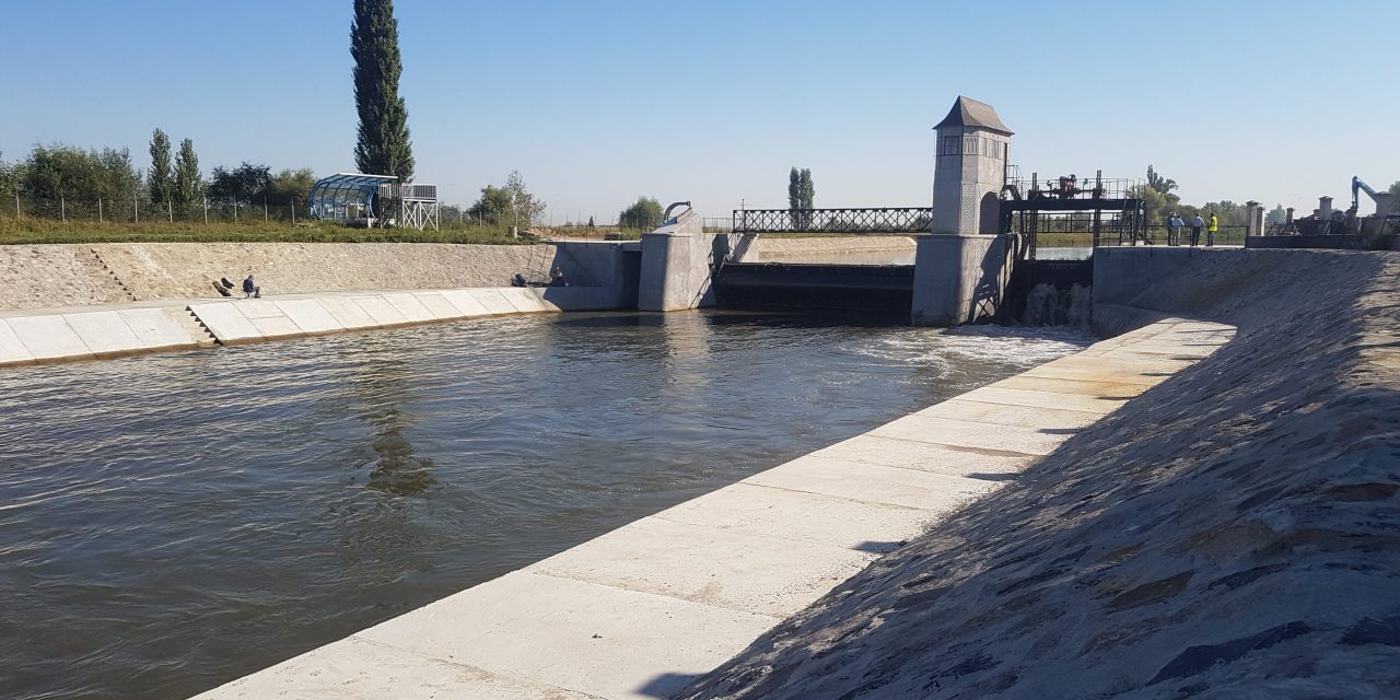 FOTO: ABA Banat a finalizat barajul stăvilar la Sânmihaiu Român