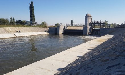 FOTO: ABA Banat a finalizat barajul stăvilar la Sânmihaiu Român