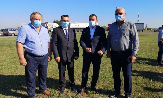 Astăzi a fost predat amplasamentul pentru lărgirea DJ 691