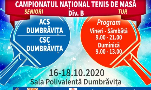 Campionatul Național Divizia B Seniori va fi transmis exclusiv online