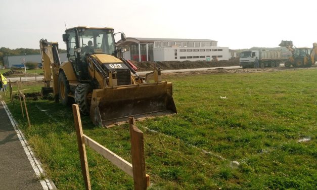 VIDEO: Lucrările la noua școală din Dumbrăvița au intrat în linie dreaptă