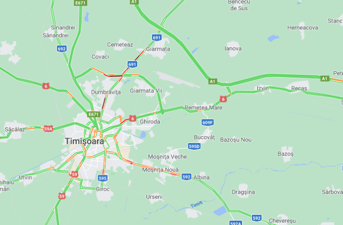 IPJ Timiș: S-au stabilit rutele ocolitoare pentru DUMBRĂVIȚA!