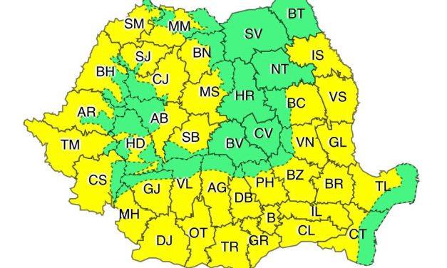 ANM: Cod galben în cea mai mare parte a țării