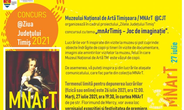 Muzeul Național de Artă Timișoara organizează concursul „mnArTimiș – Joc de imaginație”