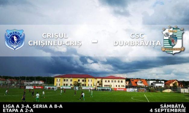 Deplasare grea pe malul Crișului pentru CSC Dumbrăvița – Declarații Abdrudan & Stan