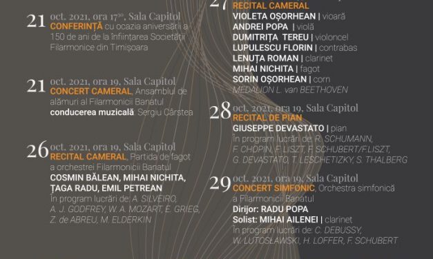 Festivalul Internațional Timișoara Muzicală continuă până pe 7 noiembrie!