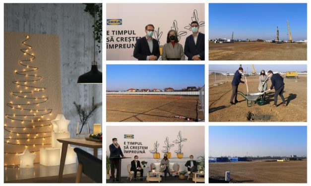 FOTO: A fost pusă piatra de temelie a magazinului IKEA Dumbrăvița – Ce a declarat primarul Horia Grigore Bugarin
