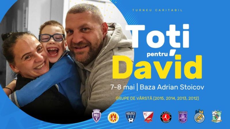 CSC Dumbrăvița va participa la turneul caritabil Toți pentru David!