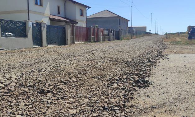 Strada Blaise Pascal a fost pietruită – În ce zone vor interveni în perioada următoare