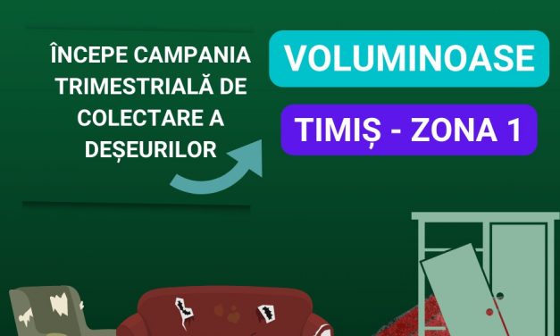 Începe o nouă campanie de colectare gratuită a deșeurilor voluminoase organizată de RETIM și ADID Timiș