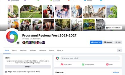 ADR a lansat pagina de Facebook a Programului Regional Vest 2021-2027