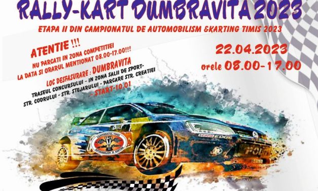 Se apropie „RALLY-KART DUMBRAVITA 2023” – Organizatorii au anunțat ultimele detalii