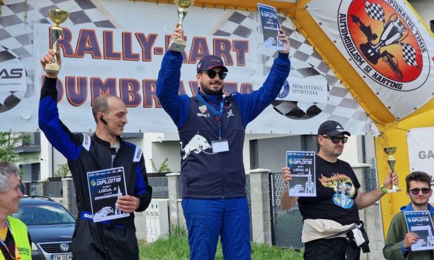 Sportivii clubului sportiv comunal au luat laurii în cursa de acasă, la Rally-Kart Dumbrăvița 2023