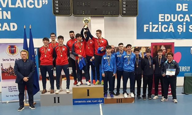 CSC Dumbrăvița: Bronz pentru echipa masculină de tenis de masă, la Campionatul Național U19 de la Arad