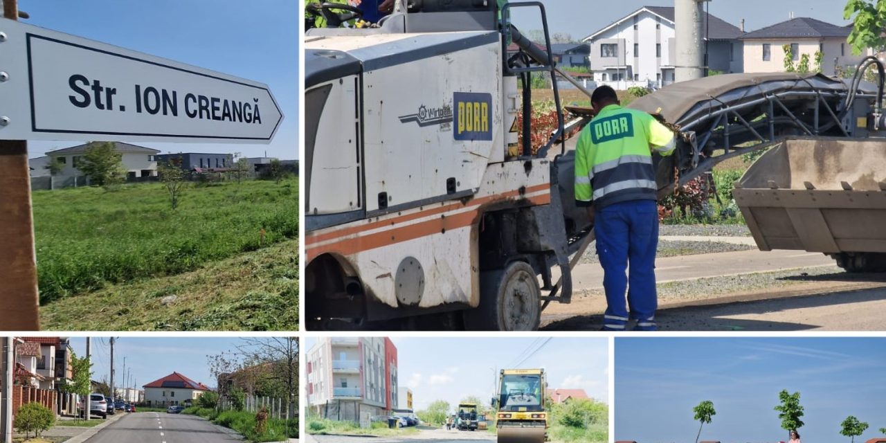 În Dumbrăvița se continuă plombarea gropilor și refacerea marcajelor rutiere! Au apărut noi tipuri de „bumpere”