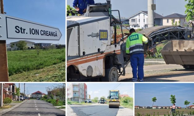 În Dumbrăvița se continuă plombarea gropilor și refacerea marcajelor rutiere! Au apărut noi tipuri de „bumpere”