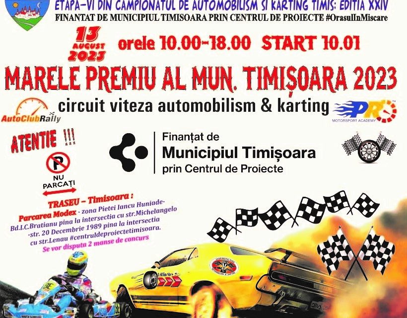 AUTOMOBILISM – Se apropie Marele Premiu al Municipiului Timișoara