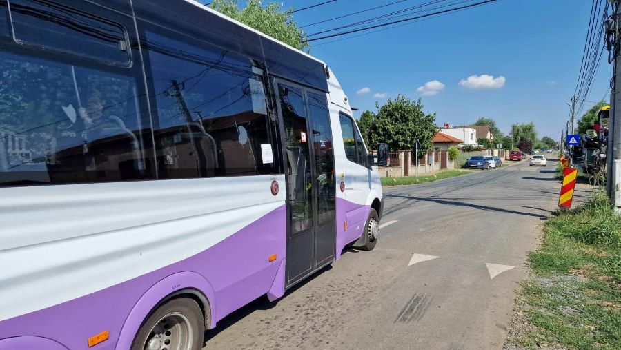 STPT: Traseul minibuzului M45 va fi deviat