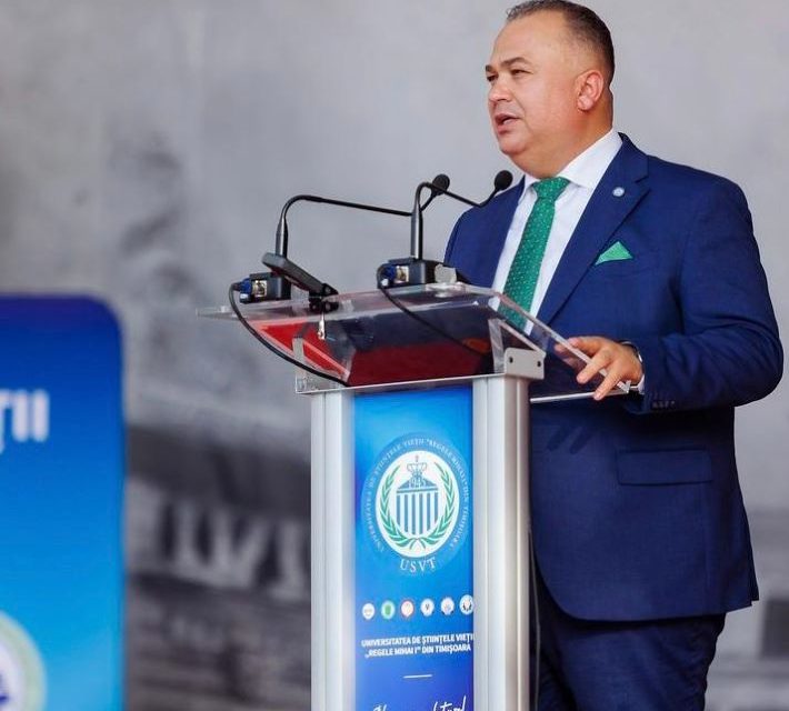 Profesorul universitar Dr. Cosmin Alin Popescu a câștigat funcția de rector al Universității de Științele Vieții ’’Regele Mihai I ’’ din Timișoara
