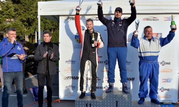 Marius Giurisici (CSC Dumbravita Rally Team) a făcut furori la Hunedoara