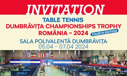 Tenisul de masă  revine la „Dumbrăvița Championships Trophy”
