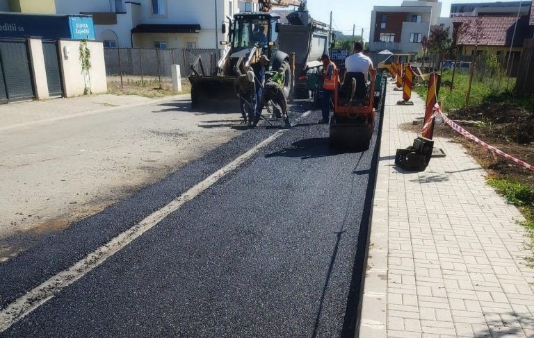Primăria Dumbrăvița: Amenajarea străzii Liliacului, aproape de finalizare