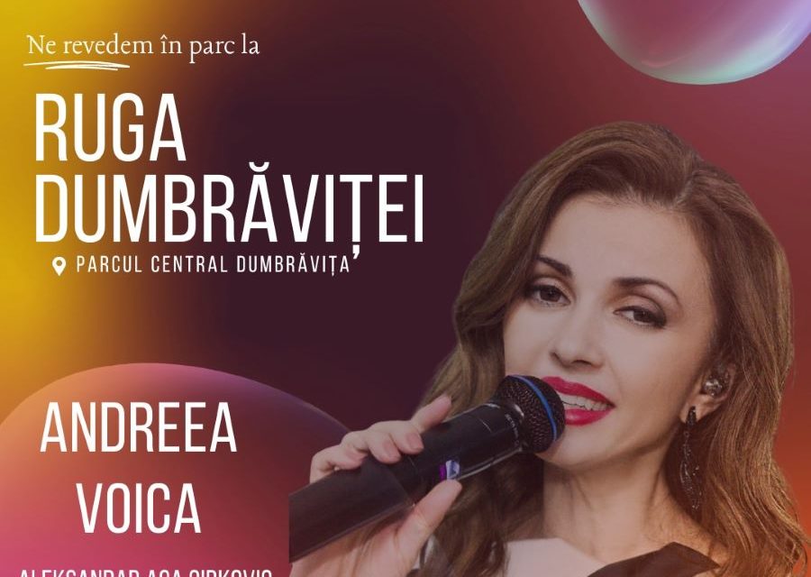 Andreea Voica va cânta pentru prima dată la Ruga Dumbrăviței!
