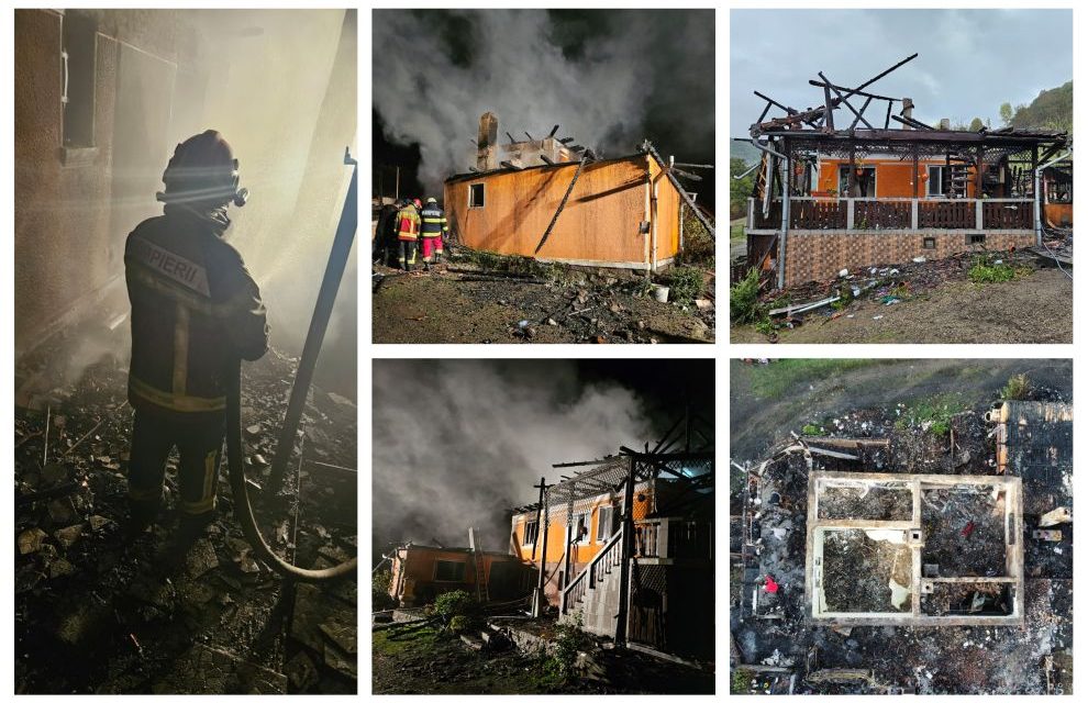 Un inginer din Dumbrăvița strigă după ajutor! Casa părinților a fost distrusă de un incendiu devastator