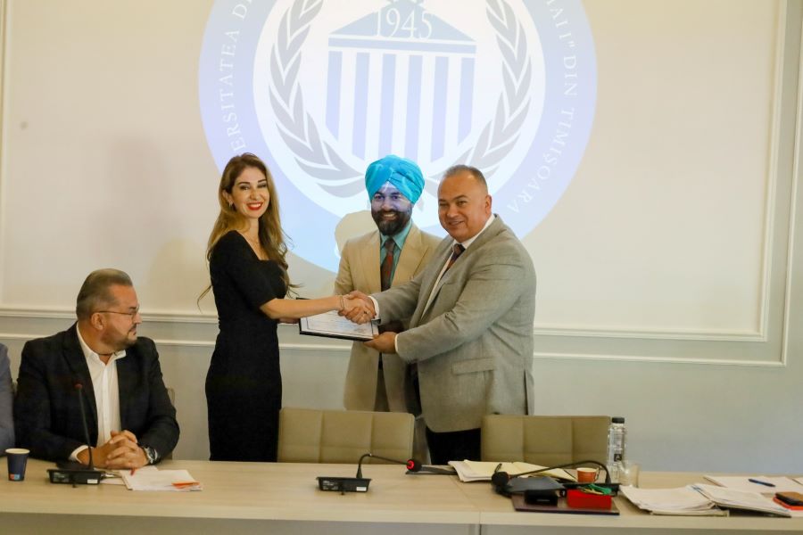 Președintele ICIB, Manpreet Singh, în vizită la USV Timișoara – Cătălina Jahn devine președinte pentru Dezvoltarea Competențelor și Educației în România!