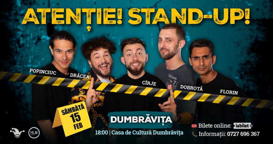 Casa de Cultură din Dumbrăvița găzduieşte primul spectacol de stand-up comedy! Ultimele bilete disponibile