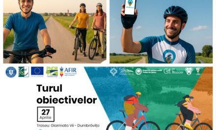 GAL Colinele Recaș vă invită la pedalare pe traseul Giarmata Vii-Dumbrăvița