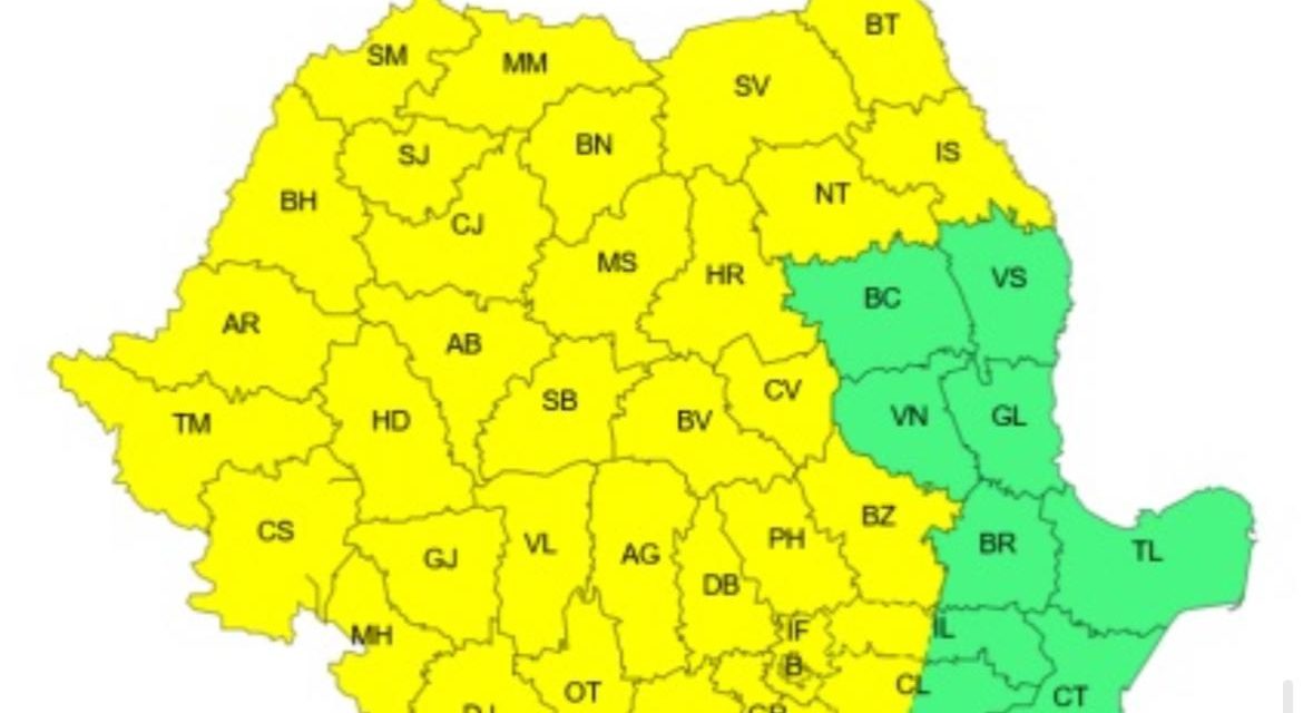 Avertizare meteorologică! Timișul intră sub atenționare de cod galben de caniculă