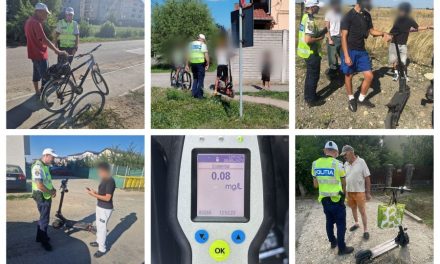Polițiștii au luat măsuri pentru creșterea siguranței rutiere în rândul pietonilor, bicicliștilor și conducătorilor de trotinete