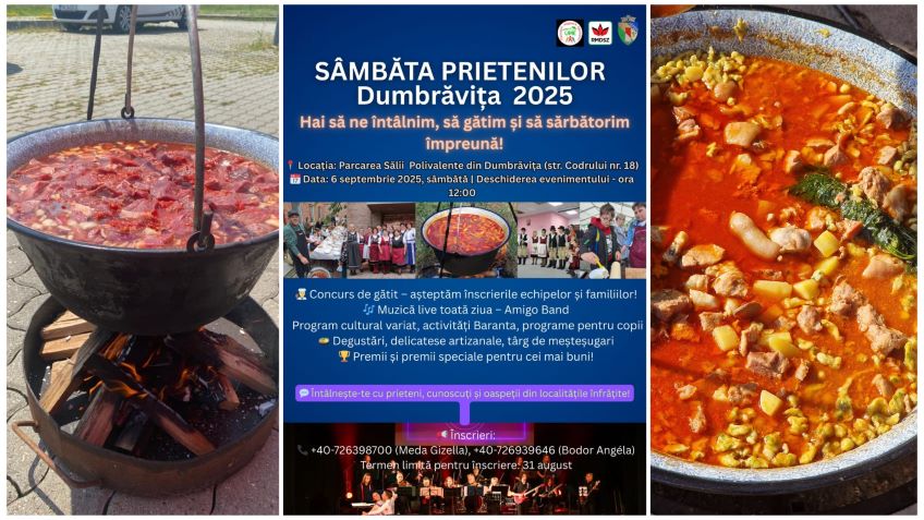 Mai sunt doar câteva zile pentru înscrieri la „Sâmbăta Prietenilor – Dumbrăviţa 2025”