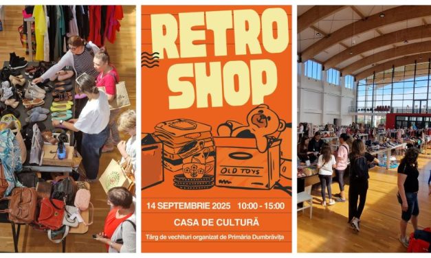 RETRO SHOP – Primăria Dumbrăvița organizează duminică un târg cu produse second-hand