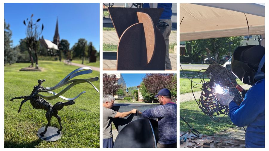 Iubitorii de artă sunt invitați la vernisaj: Simpozionul de Sculptură Sudată din Dumbrăvița a ajuns la ediția a V-a
