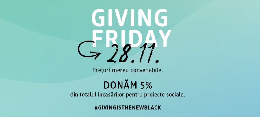 Giving Friday la dm: O zi dedicată generozității și responsabilității