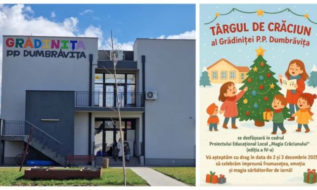 Crăciun cu suflet mare: Grădinița PP Dumbrăvița va organiza un târg cu scop caritabil