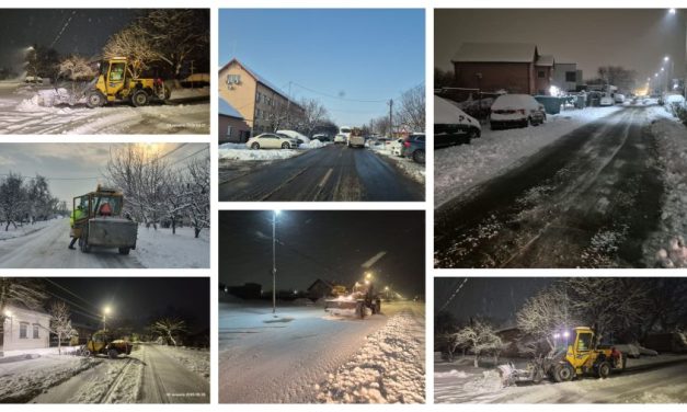 Deszăpezirea Dumbrăviței, după ninsorile abundente de noaptea trecută – FOTO