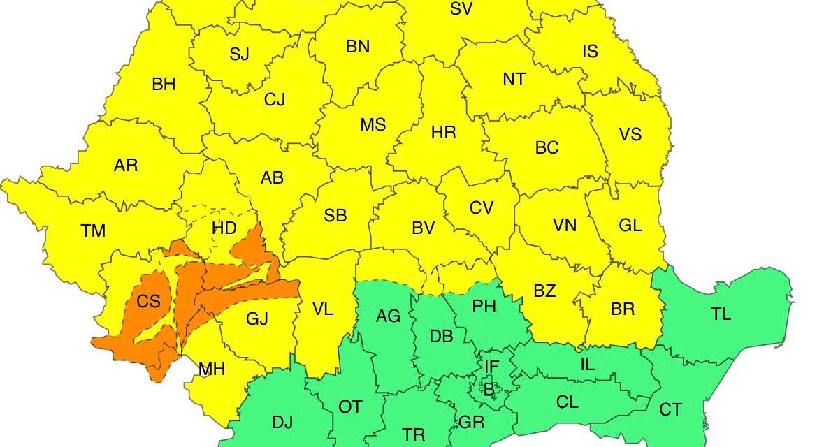 Se anunță o zi de luni destul de complicată din punct de vedere meteorologic, marcată de un amestec de fenomene care pot îngreuna semnificativ traficul și activitățile în aer liber.