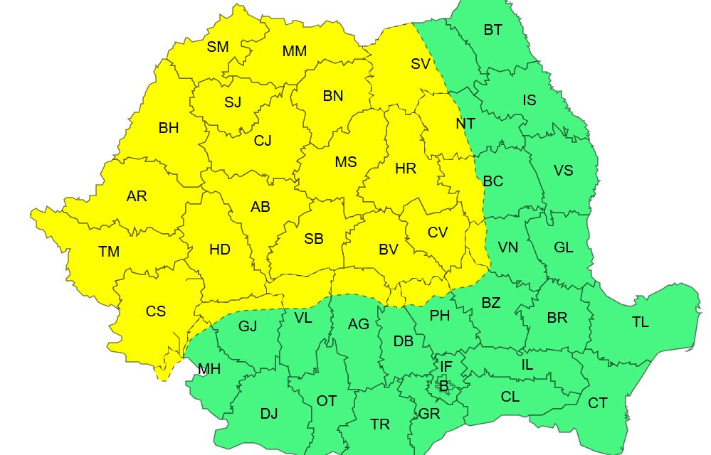Prognoză meteo alarmantă pentru Banat și Transilvania: Ger năpraznic și minime record în noaptea de joi spre vineri.