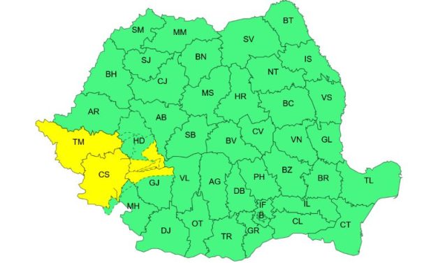 News Alert: ANM anunță COD GALBEN pentru județul Timiș