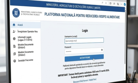 Planul de reducere a risipei alimentare 2025 trebuie depus obligatoriu online de către operatorii agroalimentari